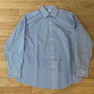 BROOKS BROTHERS Dress Shirt (16.5, Blue, Cotton)